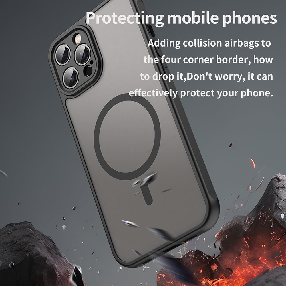 MagSafe futrola za Apple iPhone 12 Pro, Techsuit, HaloFrost II, Crna