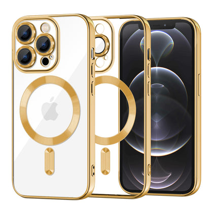 MagSafe futrola za Apple iPhone 12 Pro, Techsuit, Luxury Crystal, Zlatna