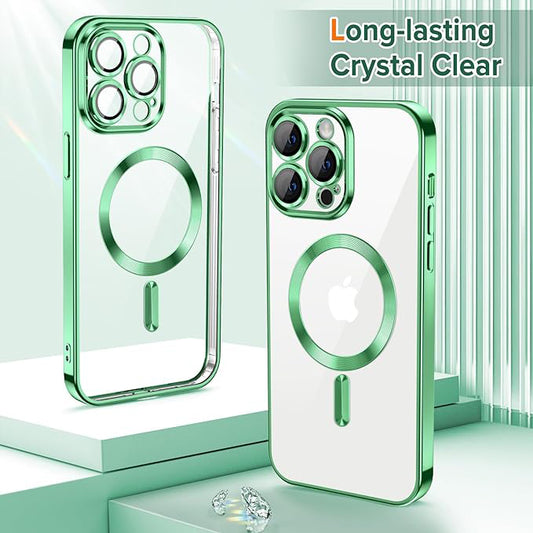 MagSafe futrola za Apple iPhone 12 Pro, Techsuit, Luxury Crystal, Svetlo Zelena