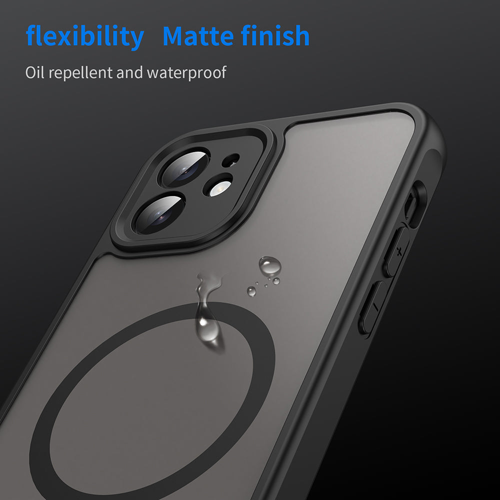 MagSafe futrola za Apple iPhone 12, Techsuit, HaloFrost II, Crna