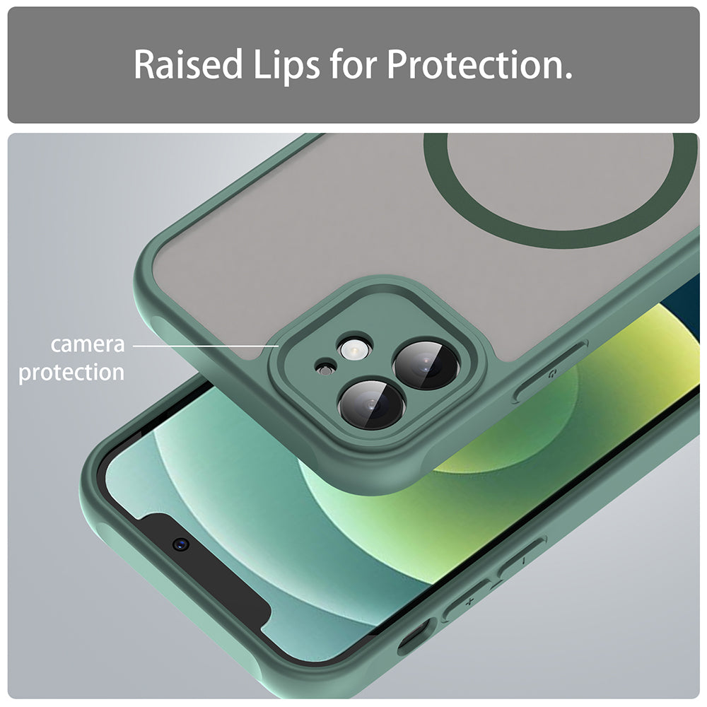 MagSafe futrola za Apple iPhone 12, Techsuit, HaloFrost II, Zelena