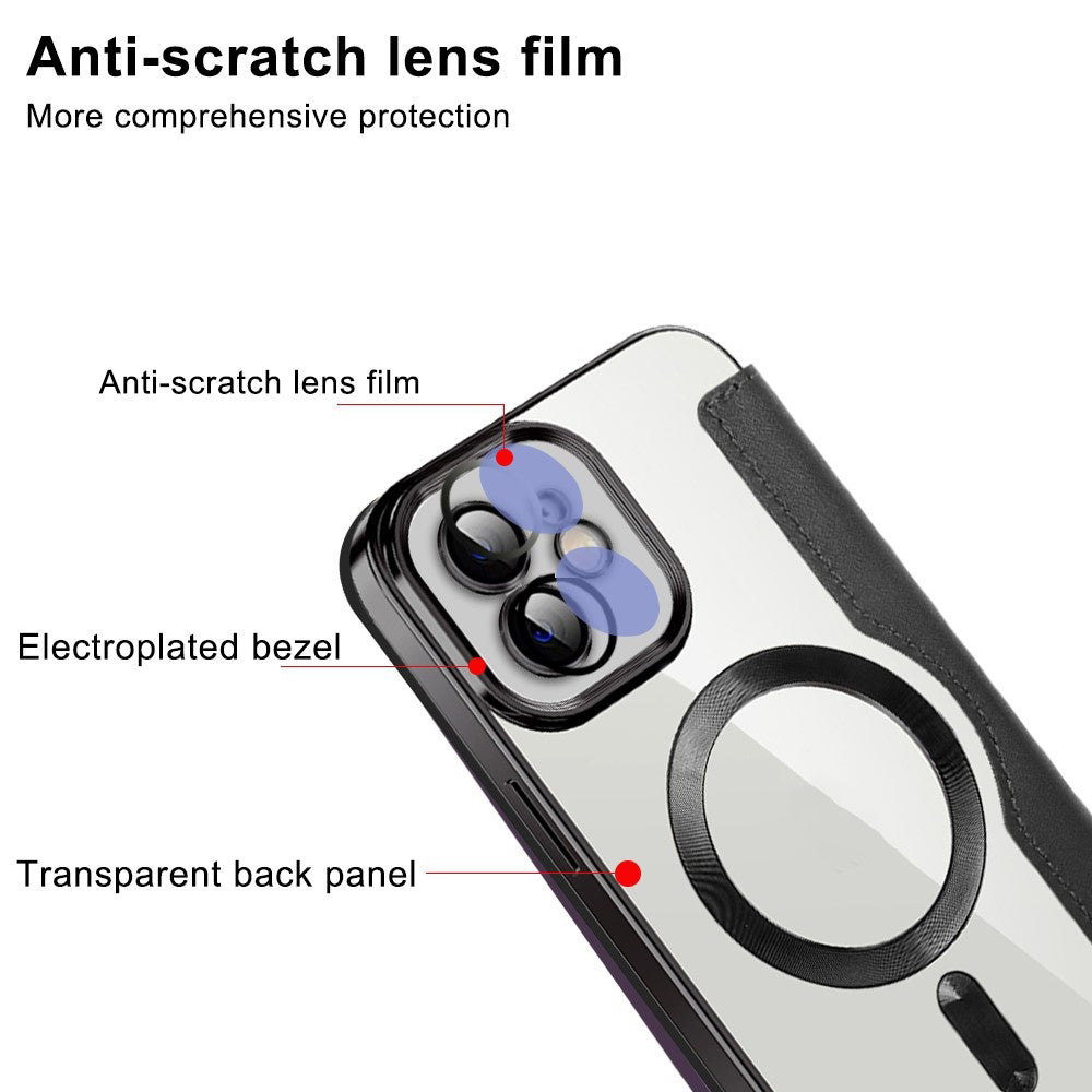 MagSafe futrola za Apple iPhone 12, Techsuit, SmartMag Book, Plava