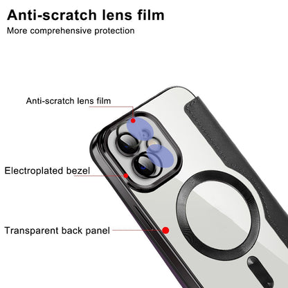 MagSafe futrola za Apple iPhone 12, Techsuit, SmartMag Book, Roze
