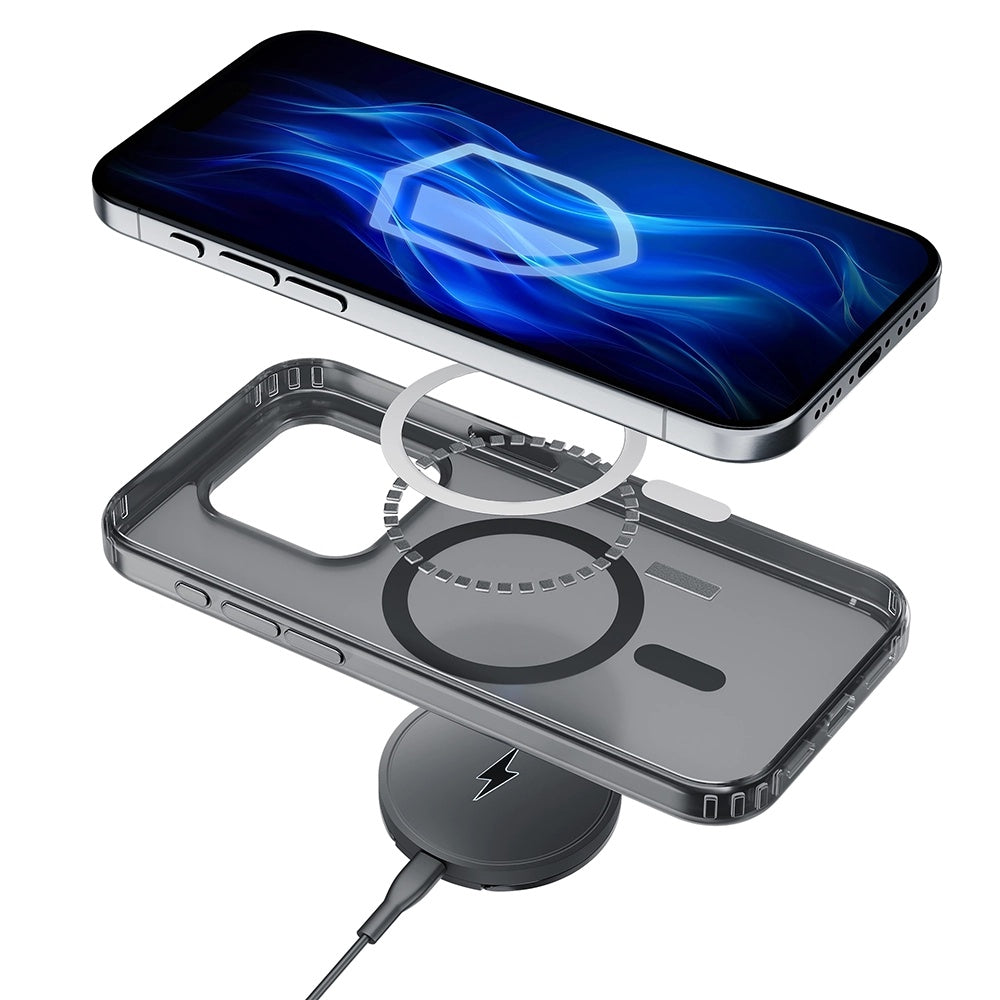 MagSafe futrola za Apple iPhone 13 Pro Max, 3MK, Frosty MagCase, Crna Satenska