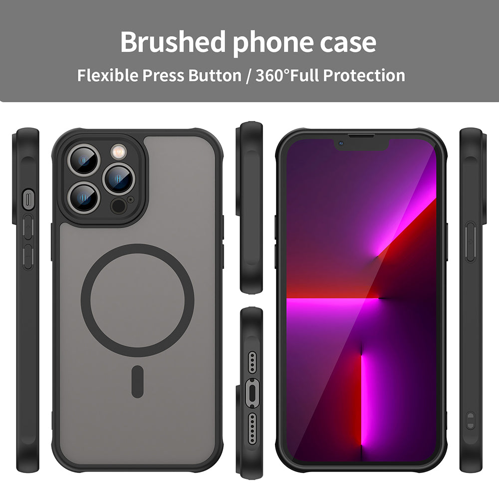 MagSafe futrola za Apple iPhone 13 Pro Max, Techsuit, HaloFrost II, Crna