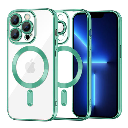 MagSafe futrola za Apple iPhone 13 Pro Max, Techsuit, Luxury Crystal, Svetlo Zelena