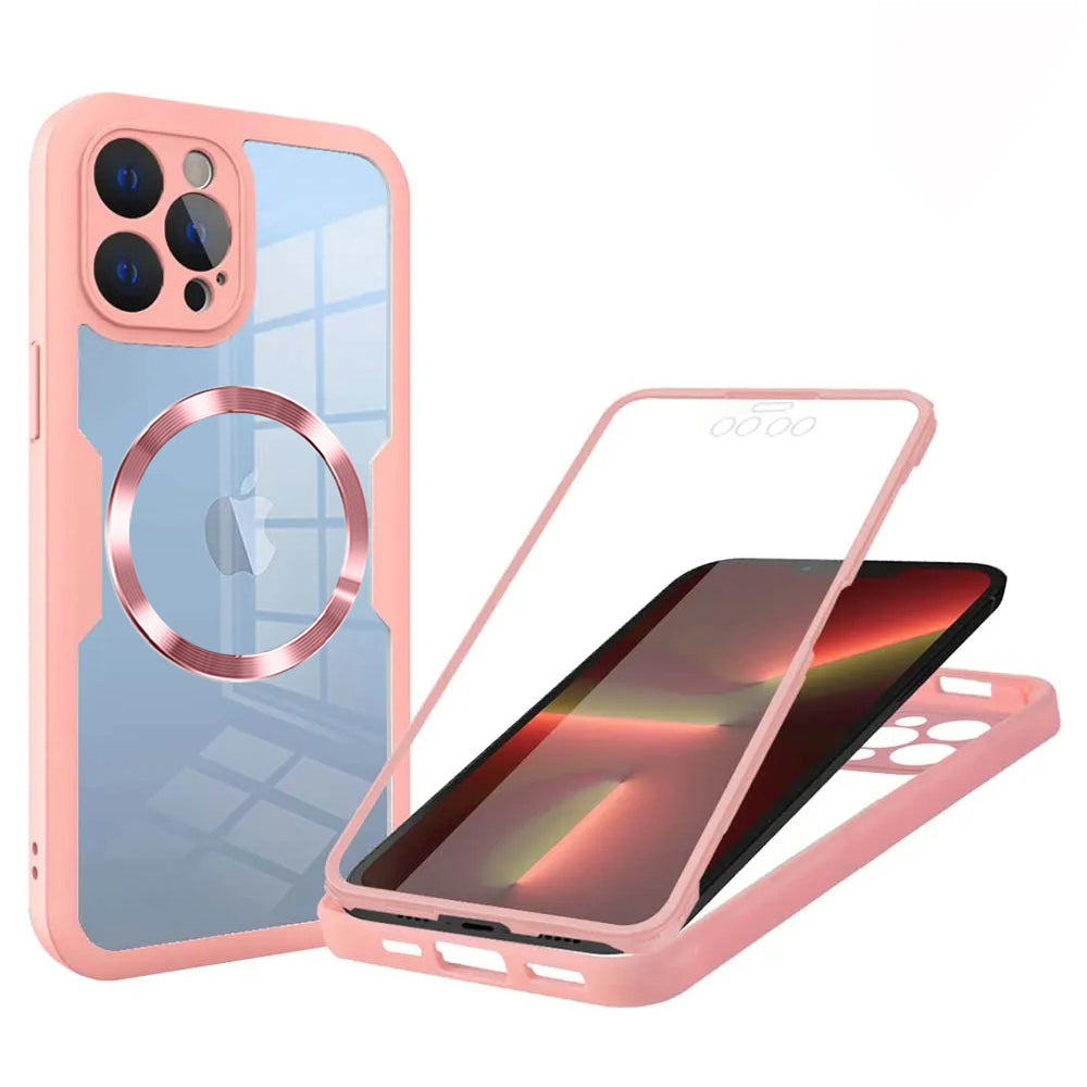 MagSafe futrola za Apple iPhone 13 Pro, Techsuit, ColorVerse 360, Roze