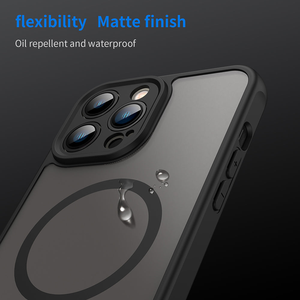 MagSafe futrola za Apple iPhone 13 Pro, Techsuit, HaloFrost II, Crna