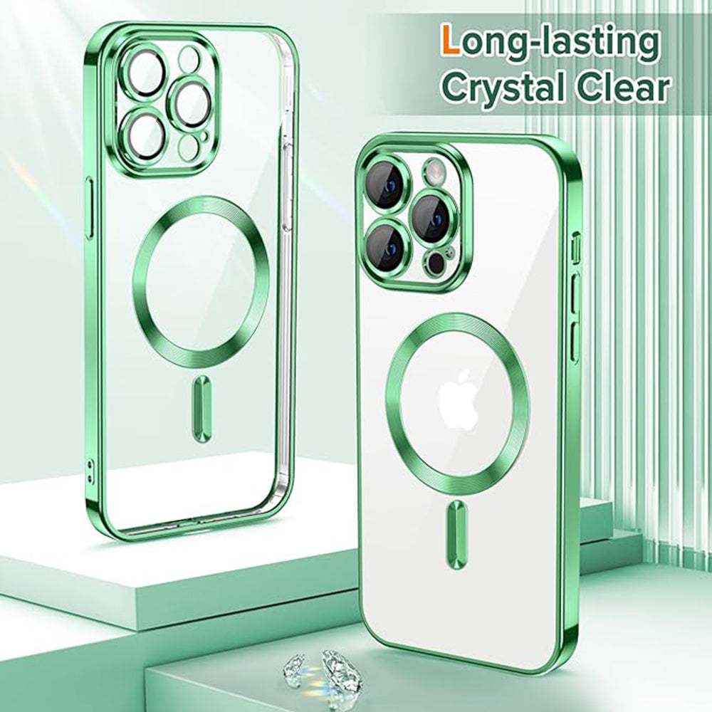 MagSafe futrola za Apple iPhone 13 Pro, Techsuit, Luxury Crystal, Svetlo Zelena