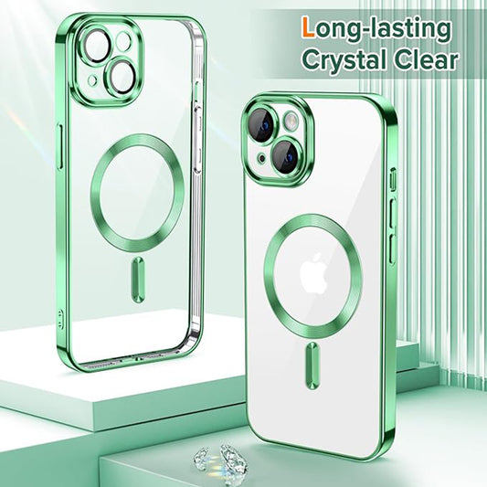 MagSafe futrola za Apple iPhone 13, Techsuit, Luxury Crystal, Svetlo Zelena