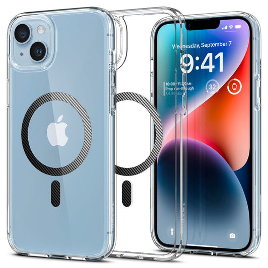 Futrola MagSafe za Apple iPhone 14 Plus, Spigen, Ultra Hybrid Carbon, Providna