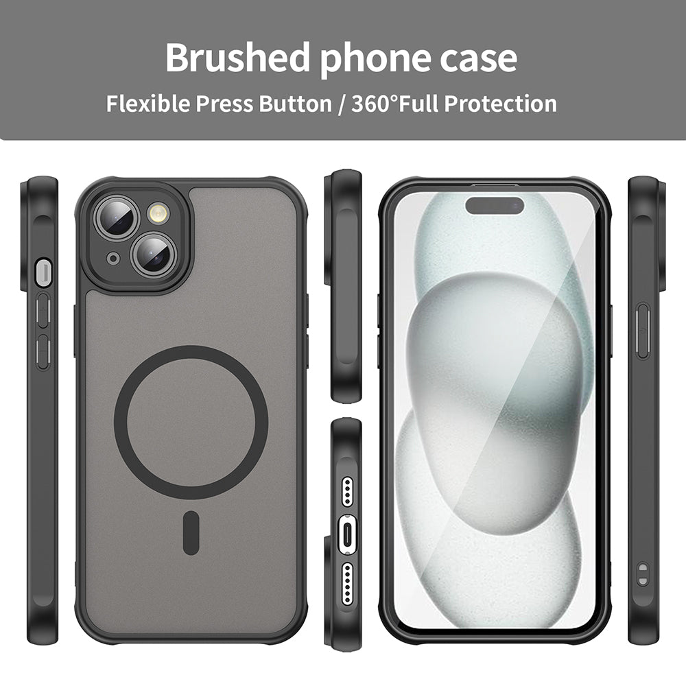 MagSafe futrola za Apple iPhone 14 Plus, Techsuit, HaloFrost II, Crna