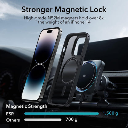 MagSafe futrola za Apple iPhone 14 Pro, ESR, Classic Hybrid, Crna Satenska