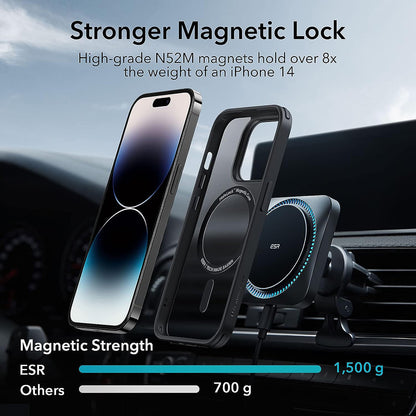 MagSafe futrola za Apple iPhone 14 Pro Max, ESR, Classic Hybrid, Crna Satenska