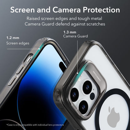 Futrola MagSafe za Apple iPhone 14 Pro Max, ESR, Classic Kickstand, Crna Transparentna