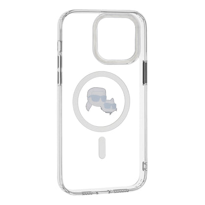 Futrola MagSafe za Apple iPhone 14 Pro Max, Karl Lagerfeld, IML Metal Karl & Choupette's Heads, Bela