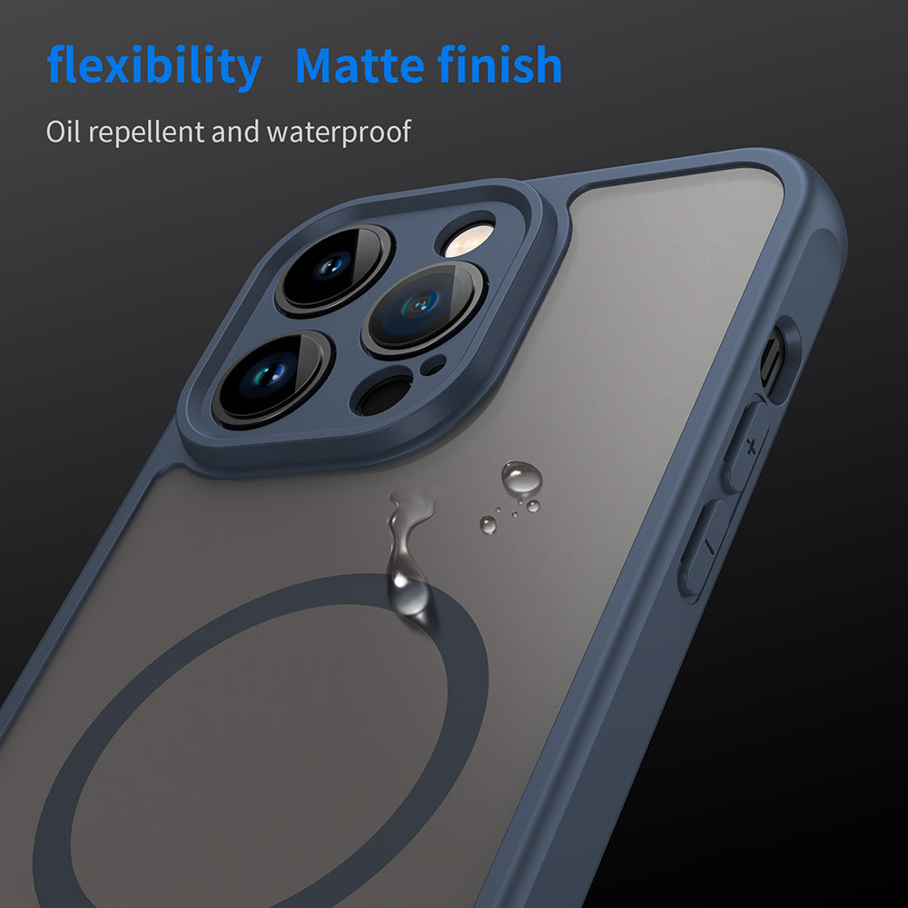 MagSafe futrola za Apple iPhone 14 Pro Max, Techsuit, HaloFrost II, Tamnoplava