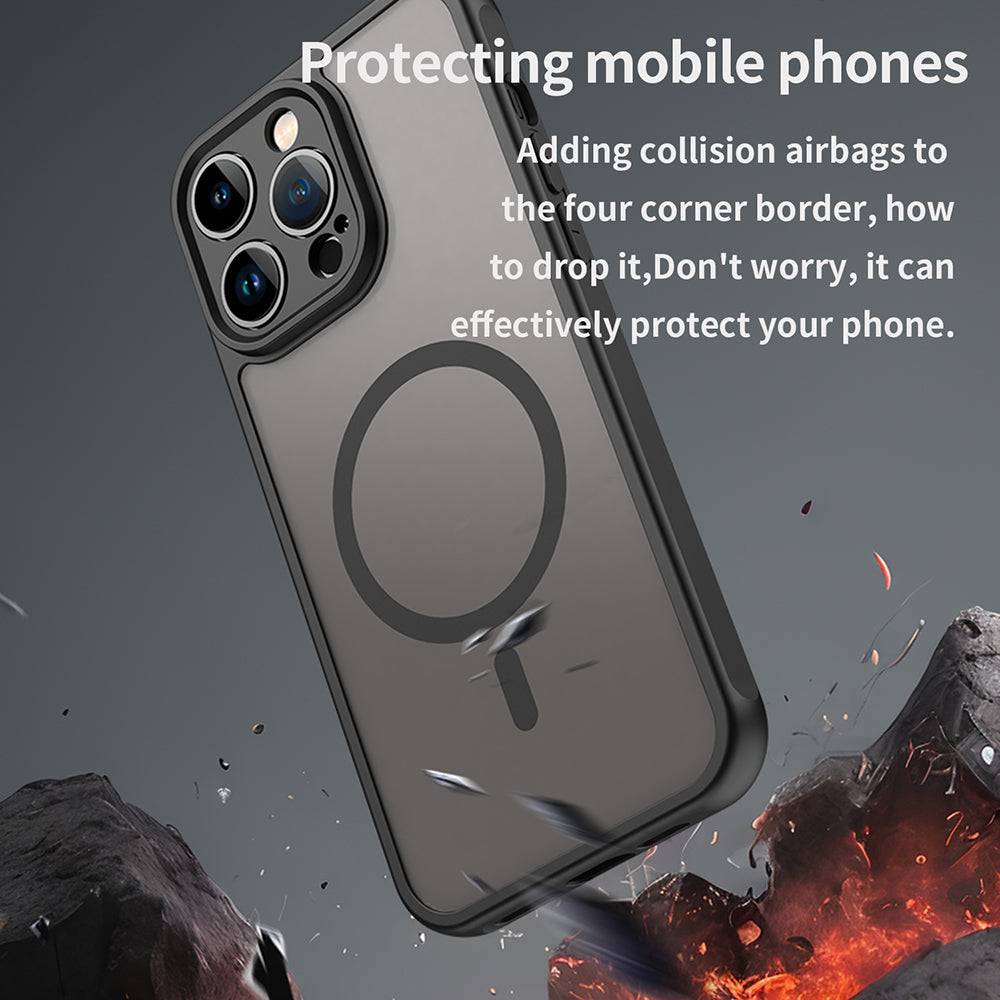 MagSafe futrola za Apple iPhone 14 Pro Max, Techsuit, HaloFrost II, Crna