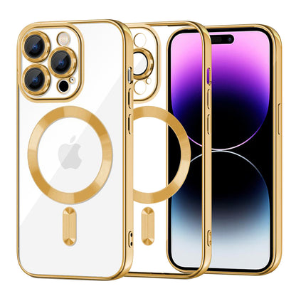 MagSafe futrola za Apple iPhone 14 Pro Max, Techsuit, Luxury Crystal, Zlatna