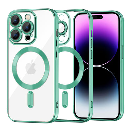 MagSafe futrola za Apple iPhone 14 Pro Max, Techsuit, Luxury Crystal, Svetlo Zelena
