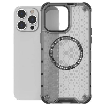 MagSafe futrola za Apple iPhone 14 Pro, Techsuit, HoneyComb Shield, Bela