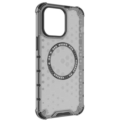 MagSafe futrola za Apple iPhone 14 Pro, Techsuit, HoneyComb Shield, Bela
