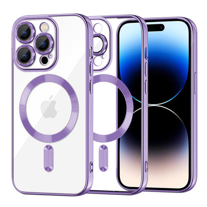 MagSafe futrola za Apple iPhone 14 Pro, Techsuit, Luxury Crystal, Svetlo Ljubičasta