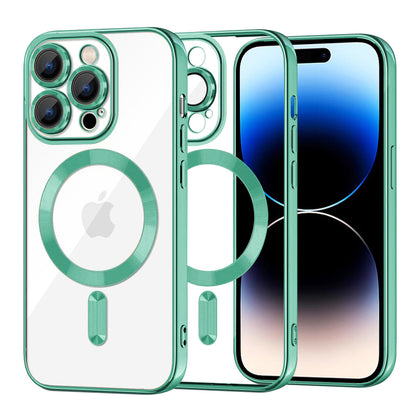 MagSafe futrola za Apple iPhone 14 Pro, Techsuit, Luxury Crystal, Svetlo Zelena