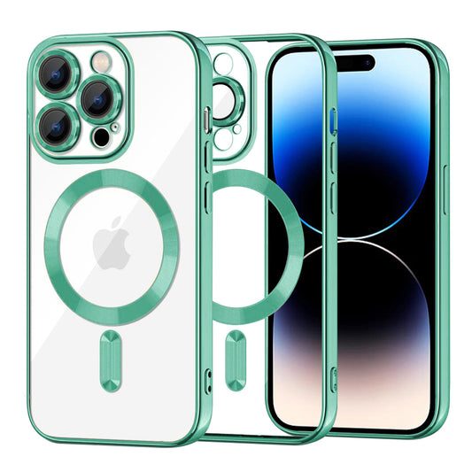 MagSafe futrola za Apple iPhone 14 Pro, Techsuit, Luxury Crystal, Svetlo Zelena