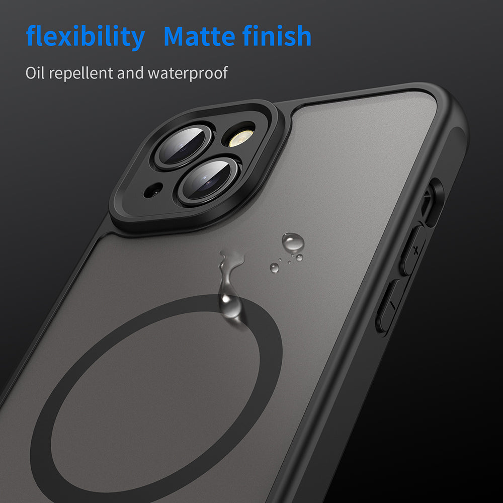 MagSafe futrola za Apple iPhone 14, Techsuit, HaloFrost II, Crna