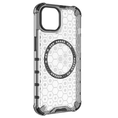 MagSafe futrola za Apple iPhone 14, Techsuit, HoneyComb Shield, Bela