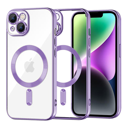 Futrola MagSafe za Apple iPhone 14, Techsuit, Luxury Crystal, Svetlo Ljubičasta