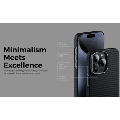 Futrola MagSafe za Apple iPhone 15, Edizard, Air, Crna