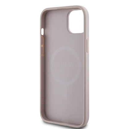 Futrola MagSafe za Apple iPhone 15, Guess, 4G Collection, Roze