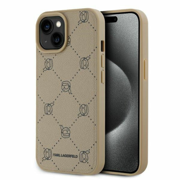 Futrola MagSafe za Apple iPhone 15, Karl Lagerfeld, Karl's Head, Bež