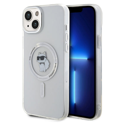 Futrola MagSafe za Apple iPhone 15 Plus / 14 Plus, Karl Lagerfeld, IML Choupette, Transparentna