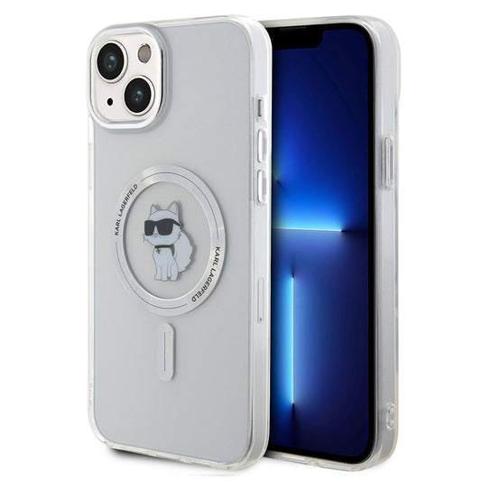 Futrola MagSafe za Apple iPhone 15 Plus / 14 Plus, Karl Lagerfeld, IML Choupette, Transparentna