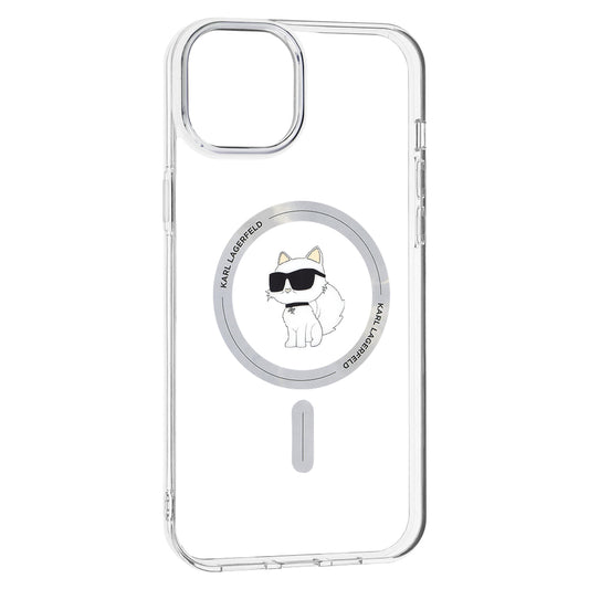Futrola MagSafe za Apple iPhone 15 Plus / 14 Plus, Karl Lagerfeld, IML Choupette, Transparentna