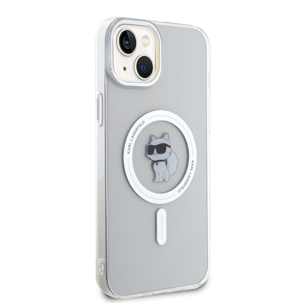 Futrola MagSafe za Apple iPhone 15 Plus / 14 Plus, Karl Lagerfeld, IML Choupette, Transparentna