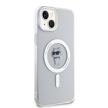 Futrola MagSafe za Apple iPhone 15 Plus / 14 Plus, Karl Lagerfeld, IML Choupette, Transparentna