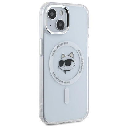 Futrola MagSafe za Apple iPhone 15 Plus, Karl Lagerfeld, IML Metal Choupette's Head, Bela