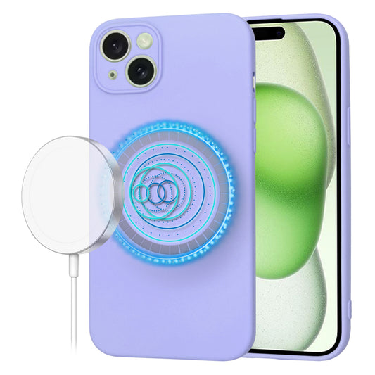 MagSafe futrola za Apple iPhone 15 Plus, Techsuit, SoftFlex, Svetlo Ljubičasta