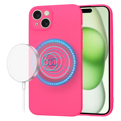 MagSafe futrola za Apple iPhone 15 Plus, Techsuit, SoftFlex, Tamno Roze