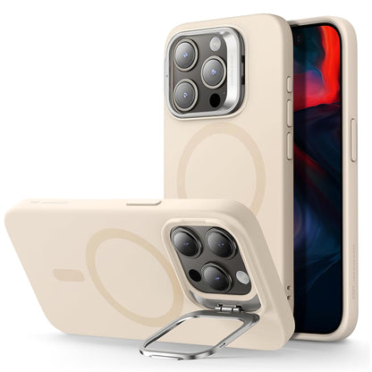 Futrola MagSafe za Apple iPhone 15 Pro, ESR, Cloud Soft Kickstand, Krem