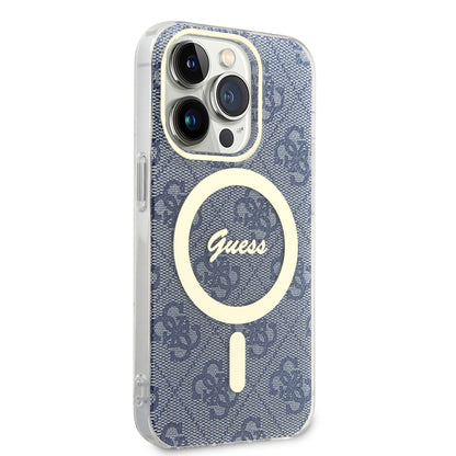 Futrola MagSafe za Apple iPhone 15 Pro, Guess, IML 4G, Plava
