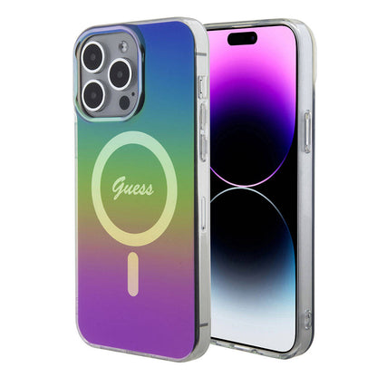 Futrola MagSafe za Apple iPhone 15 Pro, Guess, IML Iridescent, Višebojna