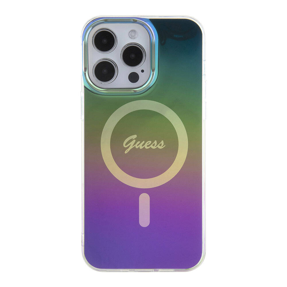 Futrola MagSafe za Apple iPhone 15 Pro, Guess, IML Iridescent, Višebojna
