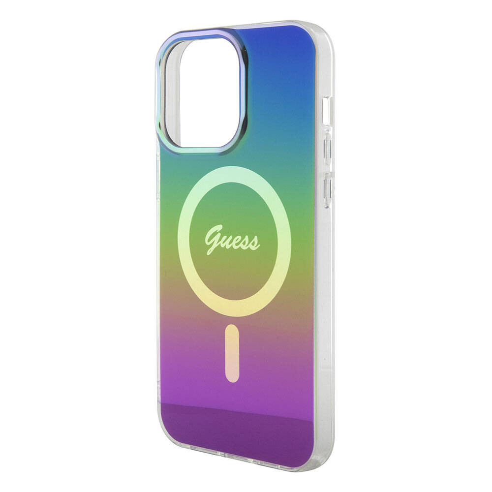 Futrola MagSafe za Apple iPhone 15 Pro, Guess, IML Iridescent, Višebojna
