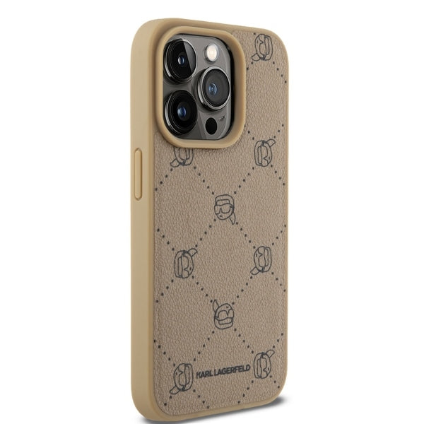 Futrola MagSafe za Apple iPhone 15 Pro, Karl Lagerfeld, Karl's Head, Bež
