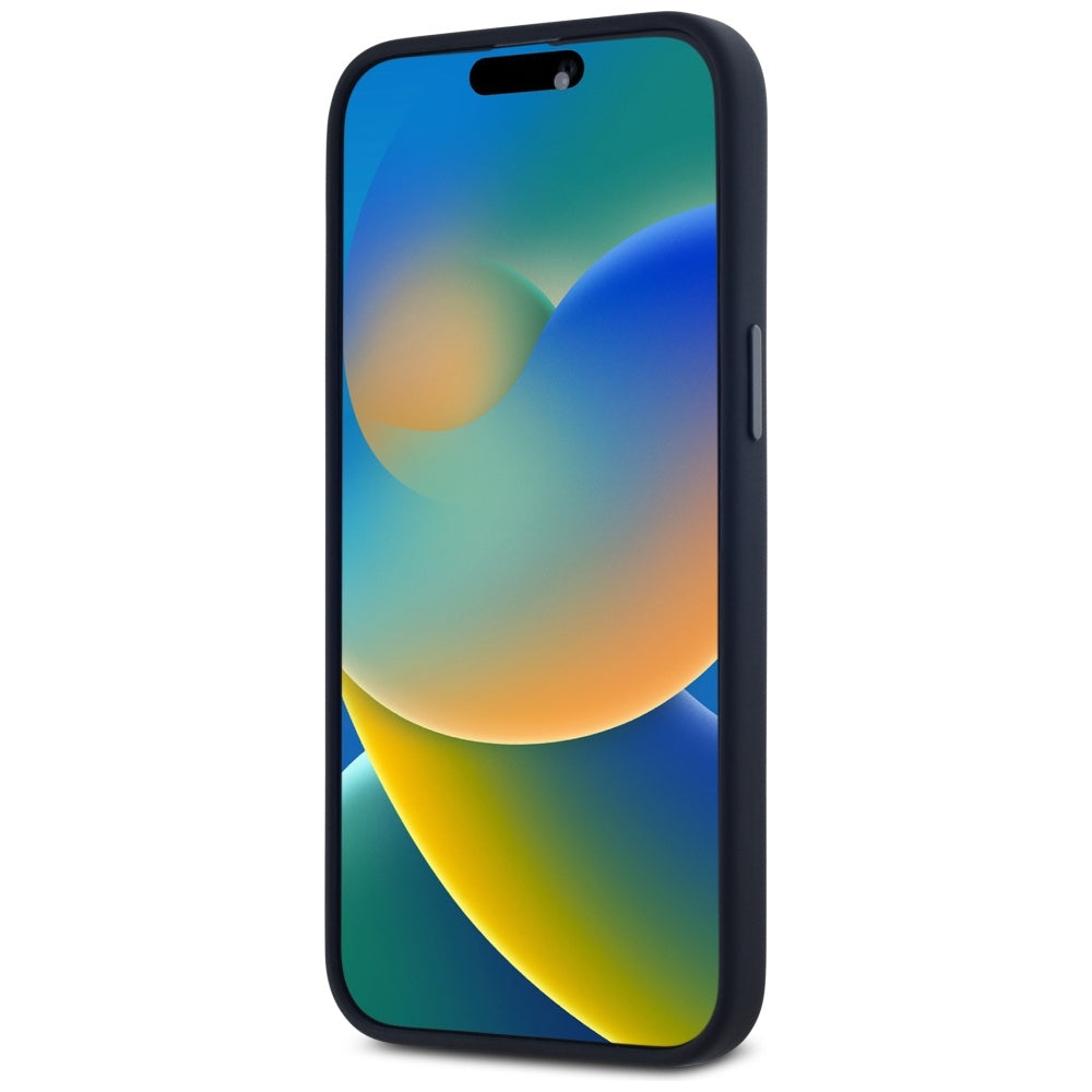 Futrola MagSafe za Apple iPhone 15 Pro, Karl Lagerfeld, Silicone Shadow Metal Initial, Crna